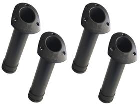 Kit com 4 Porta Varas de Embutir inclinado 30 Silver Náutica Caiaque Lancha
