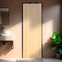 Kit com 4 Portas Sanfonada de PVC 210x84cm Bariri Amarelo