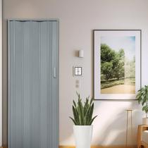 Kit com 4 Portas Sanfonada de PVC 210x84cm Bariri Cinza/Granizo Kit com 4 Portas Sanfonada de PVC 210x84cm Bariri Cinza/Granizo