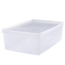 Kit com 4 pote organizador plástico frutas/legumes/verduras