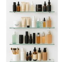 Kit com 4 Prateleiras Porta Shampoo de Vidro 40x10 cm Ideal para Banheiro, Lavanderia e Cozinha Kit com 4 Prateleiras Porta Shampoo de Vidro 40x10 cm Ideal para Banheiro, Lavanderia e Cozinha