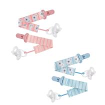 Kit com 4 Prendedores de Chupeta Buba Coala Rosa e Azul