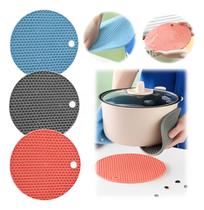 Kit Com 4 Protetor De Mesa Silicone Descanso De Panela Prato