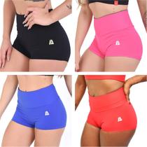 Kit Com 4 (quatro) Shorts Fitness Sunquini Insanity - Cores cp Kit Com 4 (quatro) Shorts Fitness Sunquini Insanity - Cores cp