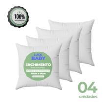 Kit com 4 Refil Enchimentos para Almofadas 45x45cm Flcos de Espuma-854