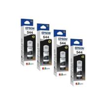 Kit com 4 refil epson 544 120 preto (4 unid. do refil na cor preta) original