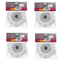 Kit com 4 Refis Noviça Mop Twister Esfregão Microfibra Bettanin BT190R Kit com 4 Refis Noviça Mop Twister Esfregão Microfibra Bettanin BT190R