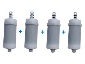 Kit Com 4 Refis Universais P/ Filtro De Torneira Bica Móvel Kit Com 4 Refis Universais P/ Filtro De Torneira Bica Móvel