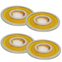 Kit Com 4 Reparos Tweeter ST300 Alumínio Completo Fenólico ST 300 8 Ohms Reforçado Compatível Com Selenium Jbl