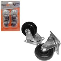 Kit Com 4 Rodinhas Giratórias Móveis Vaso Mini Rodízio Roda Kit Com 4 Rodinhas Giratórias Móveis Vaso Mini Rodízio Roda