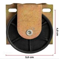 Kit Com 4 Rodinhas Metálicas Reforçada Para Cama Madeira