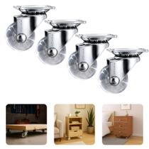 Kit Com 4 Rodízios Sem Freio 35mm Rodas Silicone Gel Carrinhos Gaveteiros Móveis Rodinha Silenciosa Kit Com 4 Rodízios Sem Freio 35mm Rodas Silicone Gel Carrinhos Gaveteiros Móveis Rodinha Silenciosa