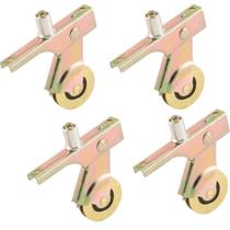 Kit com 4 roldanas com rolamento de esferas de aço de 1" para tela deslizante ReigaHood Kit com 4 roldanas com rolamento de esferas de aço de 1" para tela deslizante ReigaHood