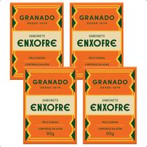 Kit Com 4 Sabonetes Granado Enxofre 90g Acne Oleosidade