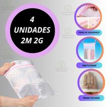 Kit Com 4 Sacos de Lavar Roupas Proteja Roupas Delicadas com Segurança e Eficiência” Kit Com 4 Sacos de Lavar Roupas Proteja Roupas Delicadas com Segurança e Eficiência”