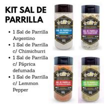 Kit com 4 Sais de Parrilla 500g cada (Total 2kg)