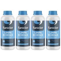 Kit com 4 saniclor limpa bordas 1 litro
