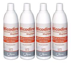 Kit com 4 Shampoo Micodine 500ml Syntec