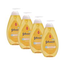 Kit com 4 Shampoos Johnson's Baby Regular 750ml