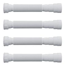Kit com 4 Sifão Universal Extensivo Branco 70cm para Cozinha, Banheiro, Tanque etc. - Blukit Kit com 4 Sifão Universal Extensivo Branco 70cm para Cozinha, Banheiro, Tanque etc. - Blukit