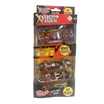 Kit com 4 Skates de Dedo Infantil Extremo Radical - Toyng Kit com 4 Skates de Dedo Infantil Extremo Radical - Toyng