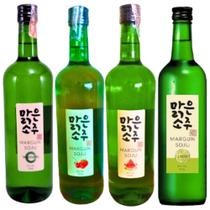 Kit com 4 Soju Margun Bebida Coreana 750ml