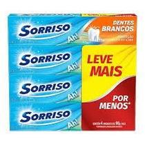 KIT COM 4 - Sorriso Creme Dental Dentes Brancos 90G. KIT COM 4 - Sorriso Creme Dental Dentes Brancos 90G.