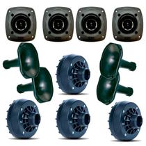 Kit Com 4 Super Tweeter+ 4 Cones Curtos +4 Drivers Kit Com 4 Super Tweeter+ 4 Cones Curtos +4 Drivers