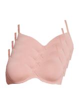 Kit com 4 Sutiãs com Aro e Bojo Hope 2484 Taça B