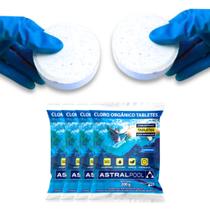 Kit Com 4 Tabletes De Cloro Organico 20g Para Piscina Desinfeta Oxida E Clarifica Kit Com 4 Tabletes De Cloro Organico 20g Para Piscina Desinfeta Oxida E Clarifica