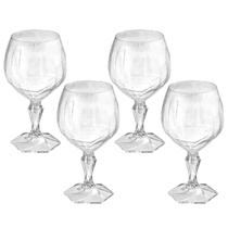 Kit Com 4 Taças Para Drinks Gin 350ml Acrílico Transparente Tango UZ - Uz Utilidades