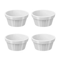 Kit com 4 Tigelas Ramekin Uno 30ml Branca Brinox 10159/0007 Kit com 4 Tigelas Ramekin Uno 30ml Branca Brinox 10159/0007