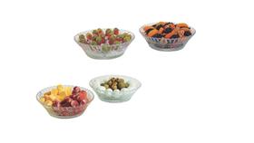 Kit com 4 Tigelas Vidro Barroco 570ml Multiuso