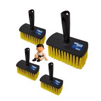 Kit com 4 tigre escova nylon pintura retangular 02 1199