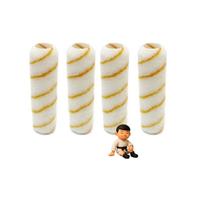 Kit com 4 tigre rolo de lã sintética antirrespingo economico 1376-230