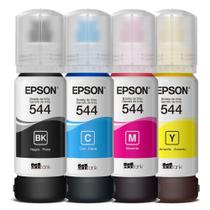 Kit Com 4 Tintas Para Recarga De Impressora 544 Colorido Com 4 Cores