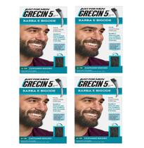 KIT com 4 Tintura Grecin Barba e Bigode M-100 Castanho Escuro KIT com 4 Tintura Grecin Barba e Bigode M-100 Castanho Escuro