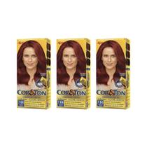Kit Com 4 Tinturas Cor&Ton Vermelho Intenso Mini Kit 7.66