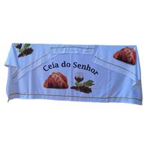 Kit com 4 Toalhas de Ceia: 1 toalha grande , 2 pequenas e 1 para o púlpito Kit com 4 Toalhas de Ceia: 1 toalha grande , 2 pequenas e 1 para o púlpito