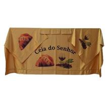 Kit com 4 Toalhas de Ceia: 1 toalha grande , 2 pequenas e 1 para o púlpito