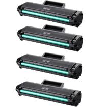 Kit Com 4 Toner Compatível para Hp 105a W1105a M107a M107w M135a M135w Sem Chip Preto 1.5k Strom