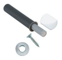 Kit com 4 toque magico curto embutir fecho toque c/ima avanco 20mm plas cinza - 356.02.520