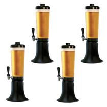 Kit Com 4 Torres De Chopp Doutor Beer 2,5 Litros Com 2 Refil