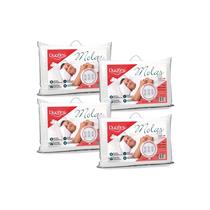 Kit Com 4 Travesseiros Duoflex Molas Alto - Macio Ventilado