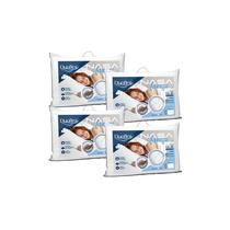 Kit com 4 Travesseiros Duoflex Nasa Freeze 14cm Conforto Térmico 50x70 Kit com 4 Travesseiros Duoflex Nasa Freeze 14cm Conforto Térmico 50x70