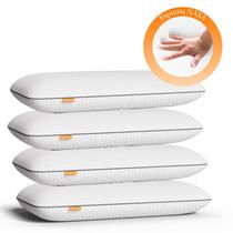 Kit com 4 Travesseiros Memory Visco Emma Basics - Tecnologia NASA