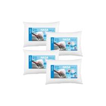 Kit com 4 Travesseiros Nasa Freeze Alto 50x70cm Duoflex Kit com 4 Travesseiros Nasa Freeze Alto 50x70cm Duoflex
