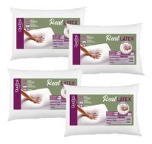 Kit com 4 Travesseiros Real Látex - Duoflex Kit com 4 Travesseiros Real Látex - Duoflex