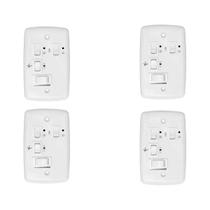 Kit com 4 trio controle p/2 lâmpadas c/capacitor