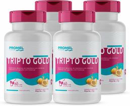Kit Com 4 Tripto Gold Triptofano Com Maracujá 60 Capsulas de 450mg Promel